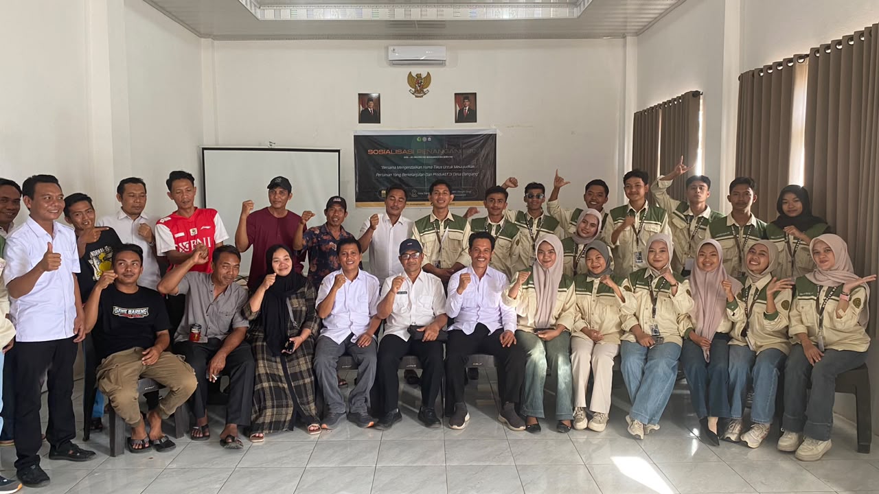 KKN Universitas Muhammadiyah Mataram Bersama UPTD Pertanian Kayangan dan Pemdes Dangiang Gelar Sosialisasi Penanganan Hama Tikus