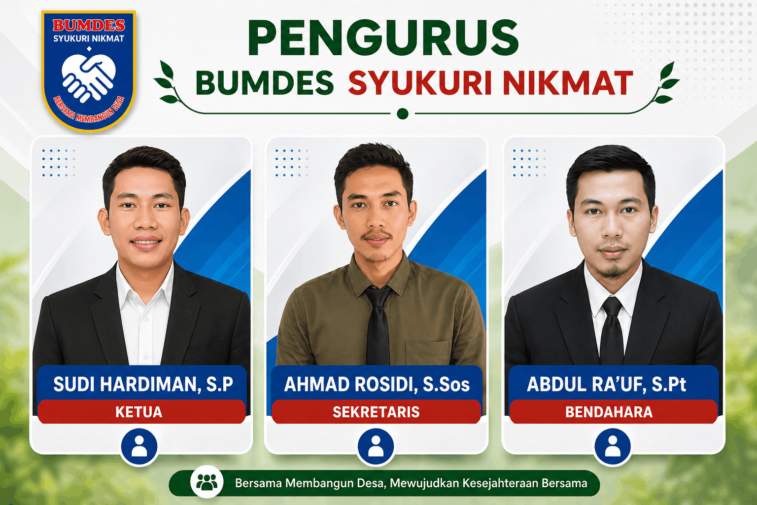 Pengurus Bumdes Syukuri Nikmat